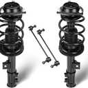 Front Struts Assembly w/Coil Spring & Sway Bars End Links Fit for Hyundai Elantra Sedan 1.8L (GLS, Limited) 2011-13, for Elantra Sedan 1.8L/2.0L 2014-16, Replace for 172708 K750523 (4Pcs)