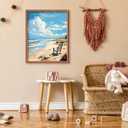 2 x FILASLFT Paint by Numbers for Adults,Adult Paint by Number Kits on Canvas DIY Oil Paint by Numbers Painting Gift Home Decoration for Living Room (C001-Seaside)