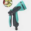 Garden Water Hose Nozzle ABS Water Spray Nozzle with 10 Spray Modes Suitable for Watering Plants, Iawns and Gardens, Car Washing, Cleaning, Showering Pets and Outdoor Fun