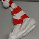 Nicky Bigs Novelties LightUp Elf Hat Peppermint Candy Stripe Elfs Hats  Long Bendable Red And White Christmas Santa Costume Cap with LED Pom Pom  One Size