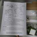 Bathroom Light Fixtures, 2-Light Brass Vanity wall Light Over Mirror with White Tulip Glass Shade for Bedroom Living Room (Bulb Not Included) (Hardwired)