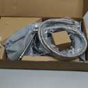 Roman Tub Faucet with Hand Shower Matte Black 3 Hole Deck Mount Bathtub Faucet with Sprayer All Metal High Flow Bathtub Faucet Tub Filler High Arch Spout