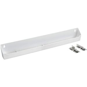 Rev-A-Shelf 22" Tip-Out Plastic Sink Tray for Kitchen and Bathroom Base Cabinets, Large Pullout Vanity Shelf Home Organizer, White, LD-6591-22-11-1