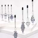 Silver Butterfly Pendant Bell Nipple Clamps, Adjustable Breast Nipple Clamps, Papilla Straighteners Corrector Nipple Shield Nipple Clamps Adjustable Breast Clamps (A)