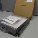 KINLINK 8x8 Picture Frame Black Set of 4, Wooden Square Photo Frames Matted 4x4 with Plexiglass for 4x4 with Mat or 8x8 without Mat for Table and Wall Display