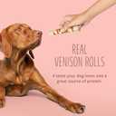 Better Belly Proteins with Real Venison Large Rolls 3 Count, Digestible Rawhide for Dogs, 12.1 Ounce (Pack of 1)