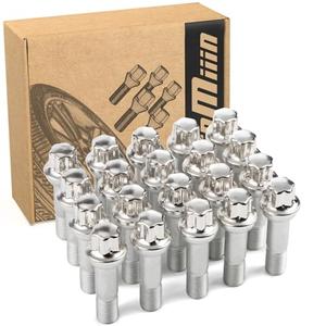 JiiinMiiin 20PCS M14x1.5 Lug Bolt OEM Factory Wheel 0009905407 Compatible with Mercedes-Benz ML350 ML500 GLC300 GLK350 CL500 GL450 W215 E350 E300 S550 S600