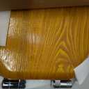 Angel Shield Wood Veneer Natural Toilet Seat with Quiet Close, Easy Clean, Quick-Release Hinges (Elongated, Oak)