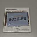 Rechargeable Motion Sensor Closet Light - IP54 Waterproof Shower Light Indoor, Wireless Battery Operated Ceiling Lights, 3CCT Cordless Motion Activated Light for Shower Bathroom Stairs Hallway (White-1 Pack)