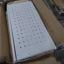 VEVOR Rolling Library Book Cart, 330 lbs Capacity, 38.2 x 20.3 x 48.2-Inch Library Cart, Double Sided W-Shaped Shelves with 3-Inch Lockable Wheels, Book Truck for Home Shelves Office and School, White