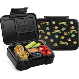 Simple Modern Nickelodeon Viacom Bento Lunch Box for Kids | BPA Free, Leakproof, Dishwasher Safe | Lunch Container for Boys, Toddlers | Porter Collection | 5 Compartments | TMNT: Turtles Unite (30oz Bento Box, Viacom: TMNT: Turtles Unite)