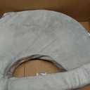 My Brest Friend Super Deluxe Nursing Pillow - Enhanced Comfort & Ergonomic Breastfeeding Pillow for Ultimate Support For Mom & Baby - Adjustable and with Handy Side Pocket, Platinum