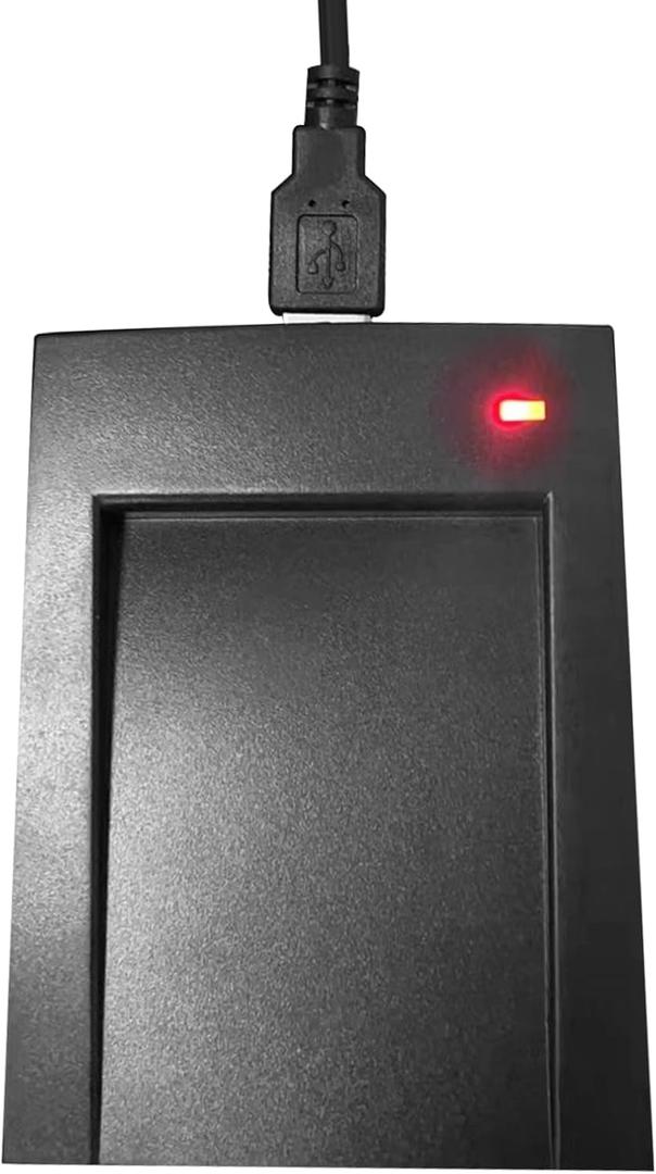 RFID Card Reader 125KHz/13.56Mhz Reader Support ISO14443-A/B Protocol, IC ID Card Protocol Contactless Card IC ID Reader USB Port Compatible with Windows XP/7/8/10/11
