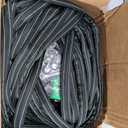 Garden Hose 100 ft Water Hose Flexible Heavy Duty Outdoor Lightweight No Kink Long Non-Expandable High Pressure Flat Hoses Pipe 100 Strong 3/4 Brass Fitting for Outside Yard Lawn Car Wash