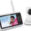 VTech VM350 No WiFi Video Baby Monitor - 5" High-Resolution Screen, Fixed Camera with 2X Zoom, 1000ft Range, Automatic Night Vision, 2-Way Talk, Lullabies, Temperature Sensor