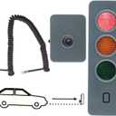 Toro Garage Parking Sensor, Garage Parking Aid Battery Operated, Three Colors Traffic Light with Adjustable Height, Garage Parking Assist with Collision Warning Device