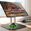 LISEN for iPad Stand Holder Adjustable Tablet Stand for Desk, 2026 for iPad Accessories Rotating Display Stand PC Office Accessories for Desk Women Kindle Table Mount/PS/Switch iPhone 12.9"4.7"