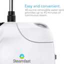 Steamfast SF-407 Canister Fabric Steamer, With Telescopic Pole and Fabric Brush, 45 Second Heat Up Time, Chemical-Free Steam, Clothes Hook, Fabric Brush, 40-Ounce Water Tank, White