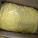ManMengJi Yellow Folding Chair Covers, Spandex Folding Chair Covers 12 PCS, Banquet Chair Slipcovers for Party, Wedding, Holidays, Celebration