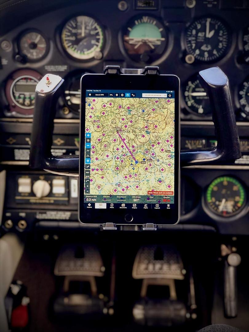 FlightPro Aviator+ Yoke Mount for Phones & Tablets! Fits All iPad Models - Mini, Air & Pro!