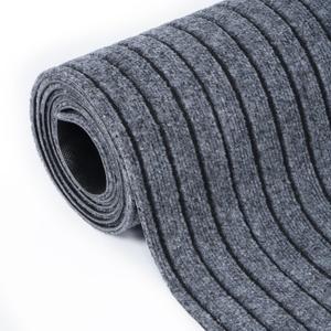 tonchean Runner Rug 3ft x 10ft, Carpet Runner, Indoor Outdoor Hallway Runner with PVC Non-Slip Backing, Washable Floor Carpet for Hallway, Kitchen, Entryway, Dining Room, Dark Gray, 3x10Ft