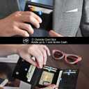 Wallet for Men, Works with Apple Find My, Wallet Tracker, Trifold Leather Card Wallet, Minimalist Front Pocket Wallet for Men, RFID Blocking, Multi Card Slots, Credit Card Holder, Carbon Black