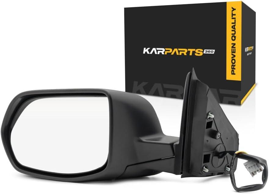 For Honda CR-V 2007 08 09 10 2011 Door Mirror Driver Side | Power | Non-Heated | Manual Folding | Textured Black | Replacement For 76250SXSA01 | HO1320226