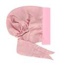 Fxhixiy Pre Tied Chemo Head Scarf for Women Cancer Slip On Bandana headwrap Turban headwear Hair Cover (Pink)