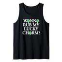 Funny Sexy St Patricks Day Clothing For Men Inappropriate Tank Top (Black) Large