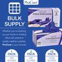 ProCure [200 Count] Disposable Nitrile Gloves - Latex Free, Powder Free Medical Exam Gloves (Blue, M)