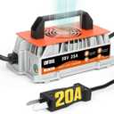 CMTOOL 20 Amp 36 Volt Golf Cart Battery Charger for EZGO & Yamaha & Club Car, IP67 Waterproof, Fully Automatic 36V Trickle Charger with Crowfoot Plug, for Lead-Acid Batteries