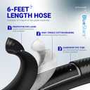 [2025 Upgraded] BlueStars 6FT Propane Hose Adapter 1lb to 20lb with QCC1/Type1 for 5-40lb Propane Tanks - for Weber Q Grill, Coleman Camp Stove, Buddy Heater, Blackstone Griddle with CGA600 Connection