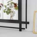 Large Living Room Mirror, 47'' x 24'' Black Wall Mirror for Home Decor, Modern Accent Mirror with Metal Frame for Entryway, Dining Room, Bedroom, Bathroom