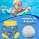 MOEMOE Baby Reusable Swim Diapers 3Pcs Comfortable Waterproof Baby Swim Diapers for Boys Swim Lesson 2T
