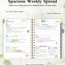 2026 Planner, Hardcover Leather Weekly and Monthly Planner, January 2026 - December 2026, Spiral Yearly Agenda Organizer Book 2026 with Tabs, Daily Calendar Planners for School Work Home, A4 (8.5" x 11"), Blue