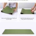 YSAGi Leather Desk Protector, Office Mat, Large Mouse Mat, Non-Slip PU Leather Blotter, Laptop Pad, Waterproof Writing Pad for Office and Home (Green, 35.4" x 17")