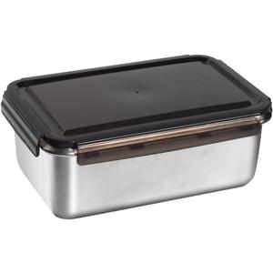 18/10 Stainless Steel Freezer Storage Containers With Lids, 94oz Food Container Leak Proof Metal Meal Prep Containers (2800ml)