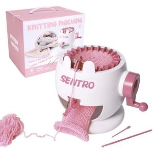 Umootek Sentro Knitting Machine, Knitting Board Rotating Double Loom,Smart Weaving Loom Round Knitting Machines, 22 Needles Knitting Machines Weaving Loom Kit for Adults and Kids