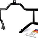 Engine Guard Flat Out Crash Bar Fits for Harley Touring Street Glide Road King Electra Glide Ultra Limited 2009-2024 Models (Gloss Black Crash Bar)