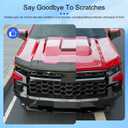 Hood Protector Compatible with 2019-2026 Chevy Silverado 1500 Hood Shield TPE Front Shield Deflector Replacement for 2019 2020 2021 2022 2023 2024 2025 2026 Chevy Silverado 1500 Accessories