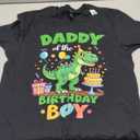 Daddy of The Birthday Boy T Rex Dinosaur Family Party T-Shirt, M