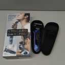 Braun Electric Shaver for Men, Series 6 6120s, Wet & Dry Shave, Turbo & Gentle Shaving Modes, with Precision Trimmer & Pouch, Blue (3 Piece Set)