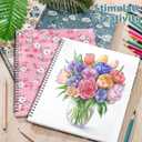 12 Pack Sketch Book, 8.5 x 11Inch Sketchbook, 68lb/100gsm Top Spiral Bound Sketch Pad, Acid Free Art Supplies Drawing Painting Sketching Paper for Woman Artists (30 Sheets Each)