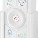 Timer for Kids Brushing: 2 Minutes Teeth Brush 20 Seconds Hand Washing 5 Min Toilet 15 Min Shower, Time Management Tool for Children - White