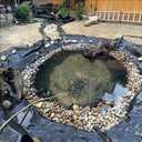 Adroiteet 10 x 15 FT Pond Liner, 20 Mil Fish Pond HDPE Liner, Pond Liners for Outdoor Ponds, Koi Ponds, Garden Fountain, Waterfall