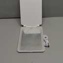 FUNTOUCH Rechargeable Travel Makeup Mirror with 72 Led Lights, Portable Lighted Beauty Mirror, 3 Color Lighting, Dimmable Touch Screen, Tabletop LED Folding Cosmetic Vanity Mirror (White)