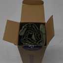 Phantoscope Pack of 2 Velvet Decorative Throw Decorative Pillow Cover Soft Solid Square Cushion Case for Couch Olive Green 18 x 18 inches 45 x 45 cm