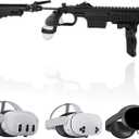 Vr Gun Stock for Quest 3 Quest 3s Quest pro-Controller Accessories for fps gameing,Adjustable & Foldable Design,Quick-Load System, Real-Time Reticle Sync，NylonConstruction-Right Hand