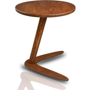 C-Shaped Handmade End Table, Side Table for Couches, Sofa Tables Slide Under Couch for Living Room, Over Couch TV Tray Table for Small Spaces (Large, Chestnut) C-Shaped Handmade End Table, Side Table for Couches, Sofa Tables Slide Under Couch for Living Room, Over Couch TV Tray Table for Small Spaces (Large, Chestnut)