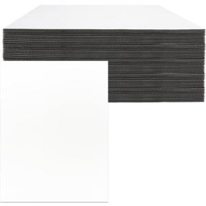 13 x 17 Inch Corrugated Cardboard Sheets Flat Layer Pads White rectangle Separators Bulk Flat Card Boards Inserts for Packing, Shipping,Art,Mailing,Diy Crafts,T-ShirtsDivider Backing 50 Pack